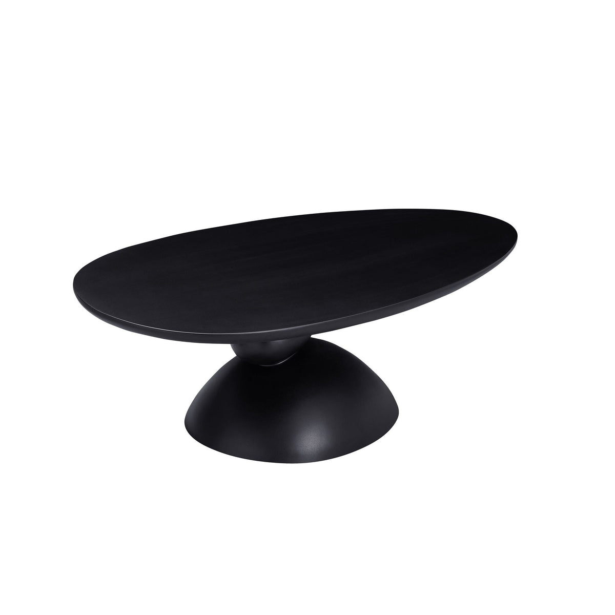 Lucky Stone Shaped Table with Sculptural Base – White, Black, or Gray