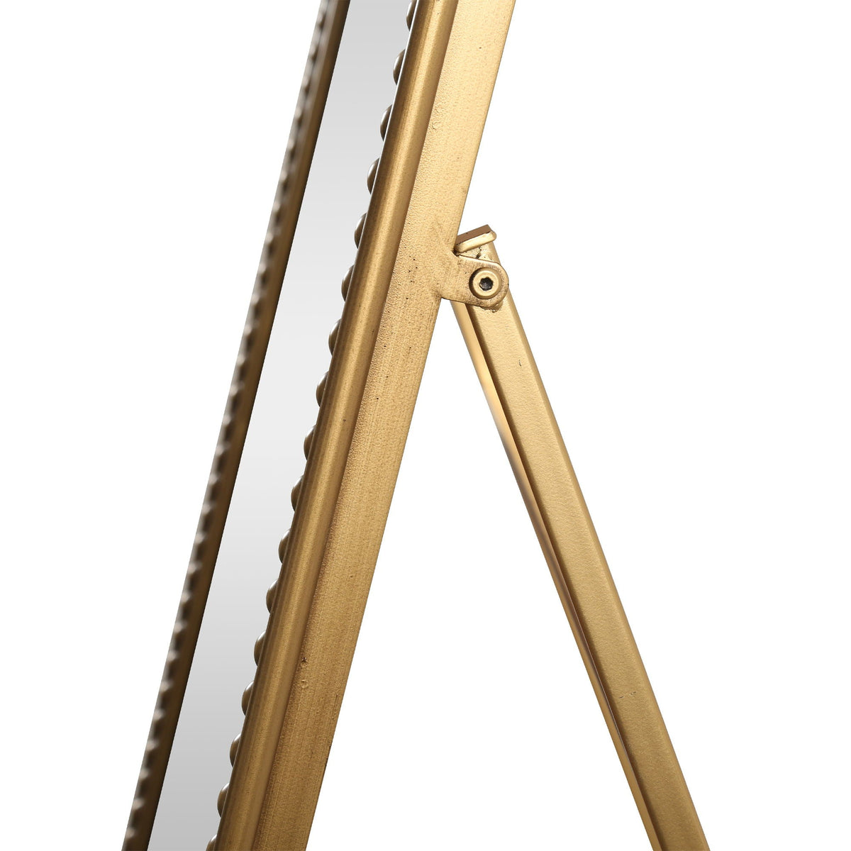 Full Length Mirror With Stand - Antique Gold Floor Mirror for Bedroom
