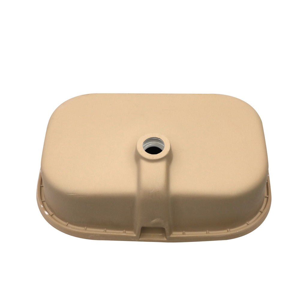 Undermount Bathroom Sink with Overflow - White Ceramic, 22" x 15.25"