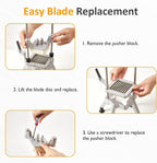 Commercial French Fry Cutter with Replaceable Blades - Aluminum