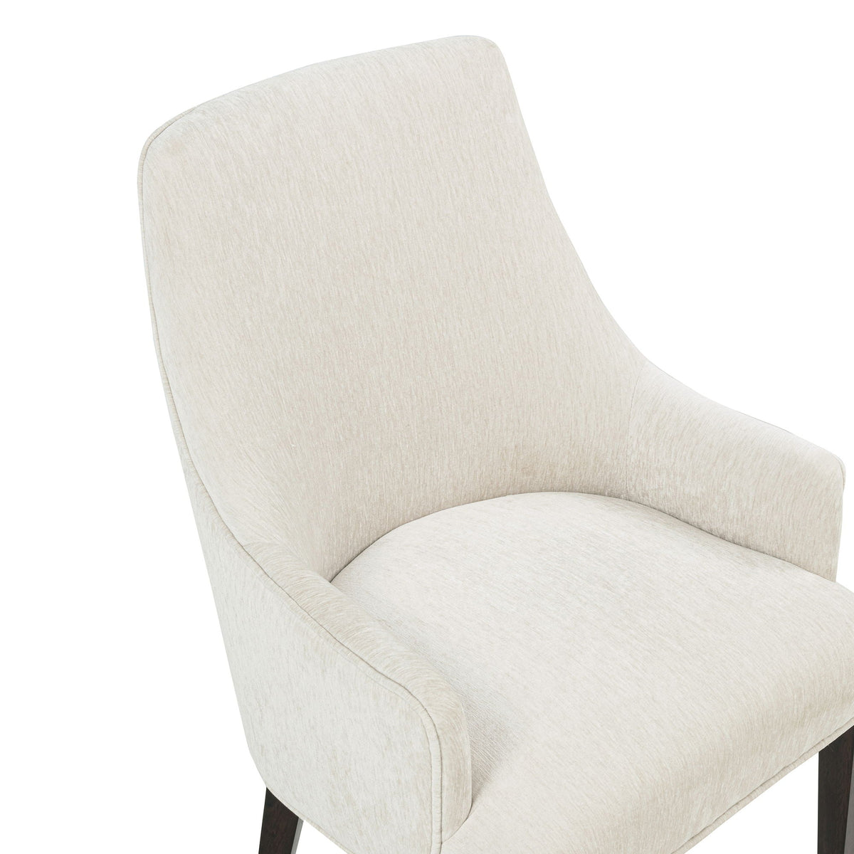 Upholstered Armchair with Ergonomic Backrest - Beige or Dark Gray