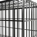Extra Large Heavy Duty Dog Crate with Removable Pans - Black