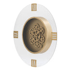 Round Moving Gear Wall Clock with Roman Numerals - Multicolor