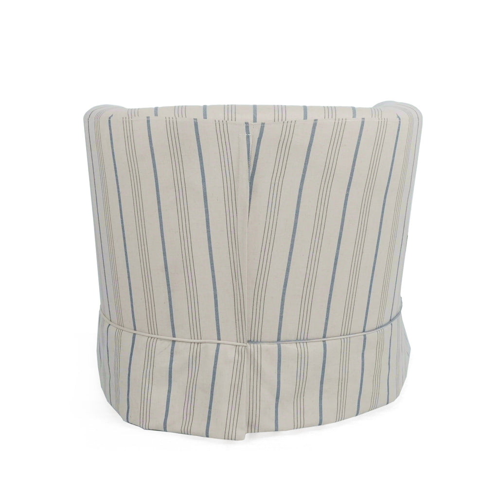 Swivel Chair with 360° Rotation - Upholstered Fabric, Iron Frame