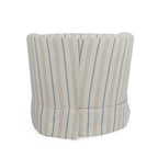 Swivel Chair with 360° Rotation - Upholstered Fabric, Iron Frame