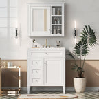 Bathroom Vanity with Medicine Cabinet and Storage - Multiple Colors