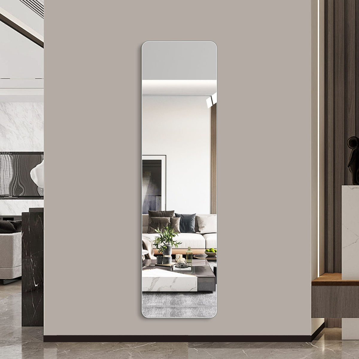 Full Body Round Corner Mirror