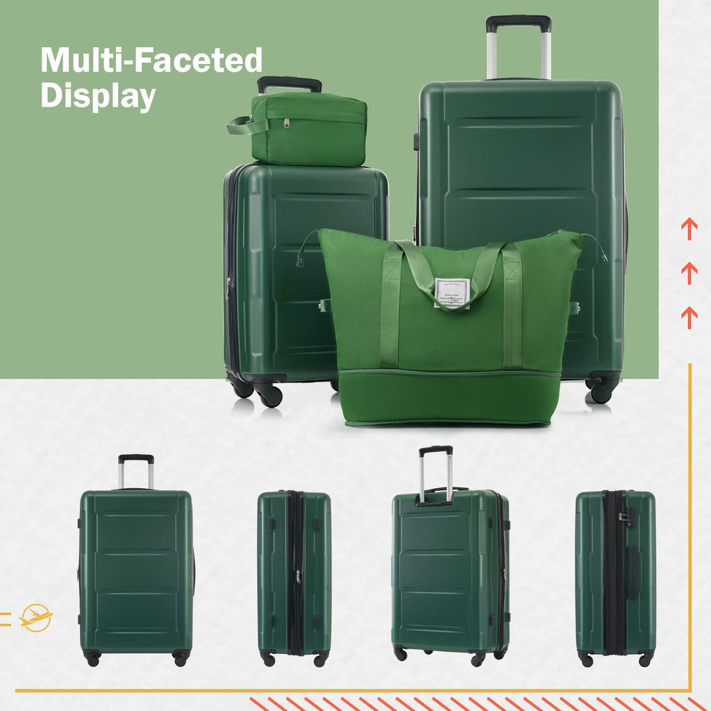 Expandable 2 Piece Luggage Set with TSA Lock and Spinner Wheels - Multiple Colors