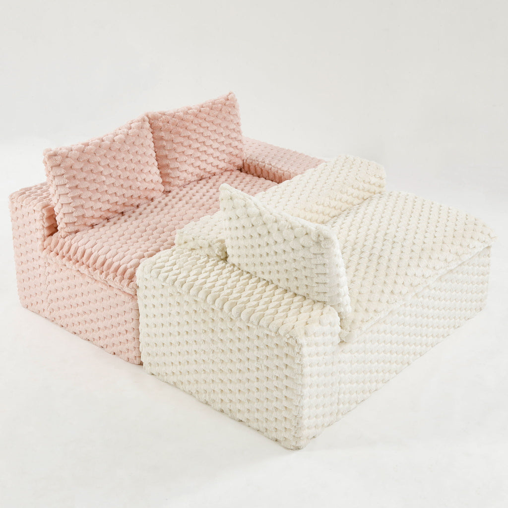 Multifunctional Stationary Sofa with Adjustable Layout - Choice of Color