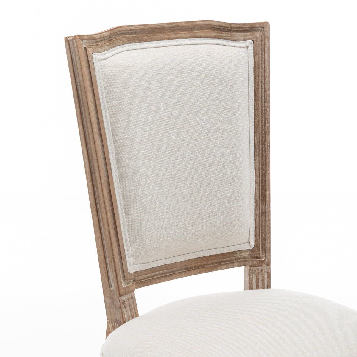 Farmhouse Solid Wood Frame Dining Chairs with Cushioned Seat