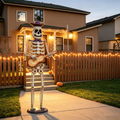 Halloween Skeleton Guitar Yard Decoration with Guitar - Metal