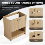 Modern Freestanding Bathroom Vanity With 2 Soft Closing Doors