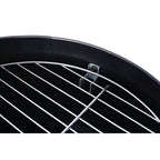 Portable Charcoal Smoker Grill with 3-in-1 Cooking Functionality - Black