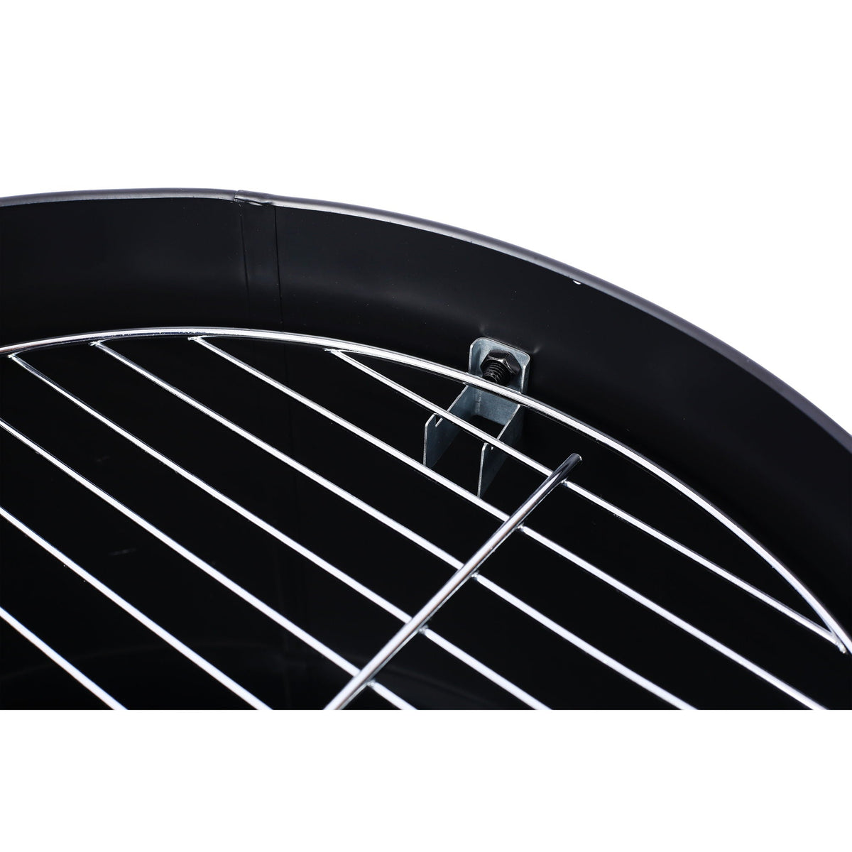Portable Charcoal Smoker Grill with 3-in-1 Cooking Functionality - Black