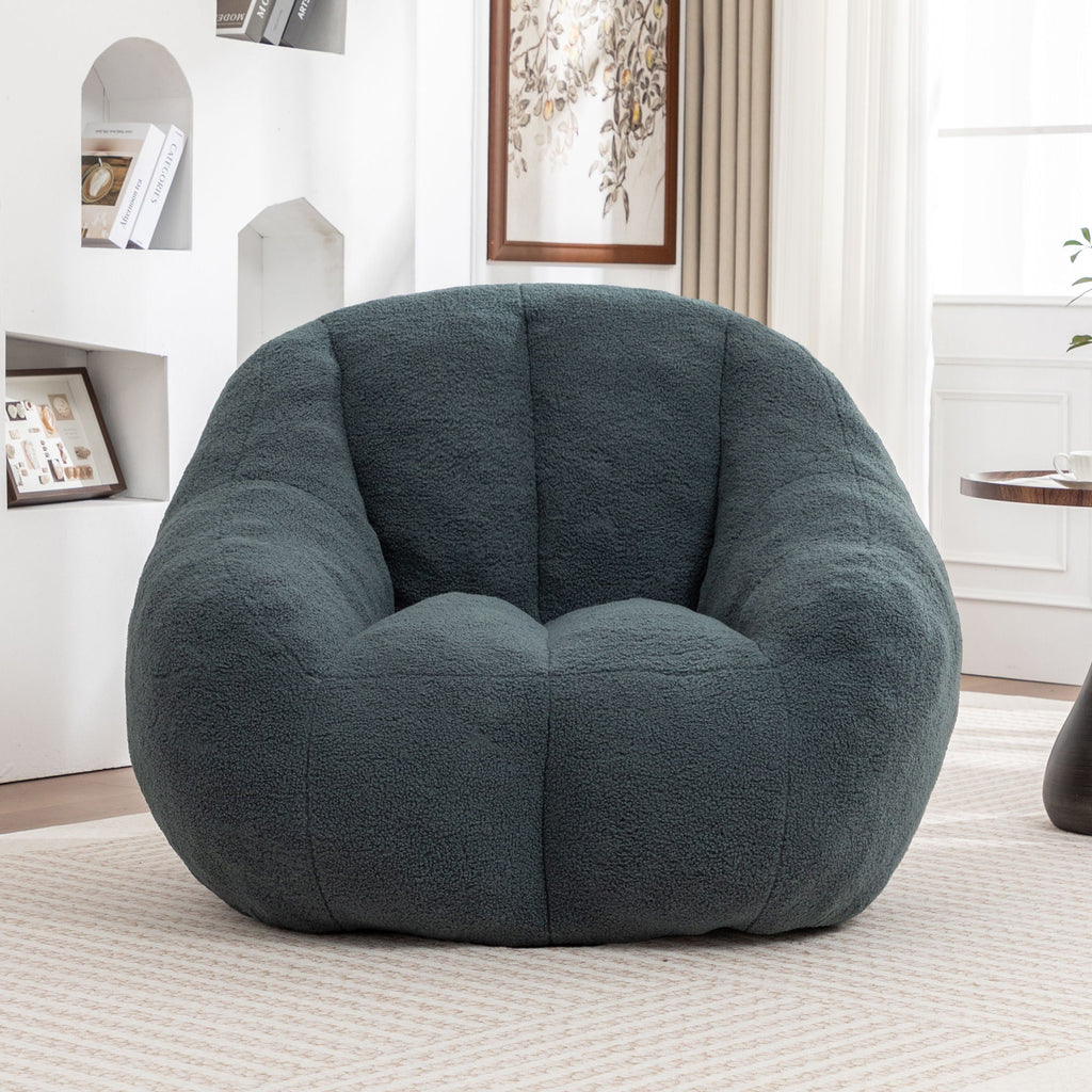 Comfy Bean Bag Chair with Memory Foam Filler - Tufted Soft