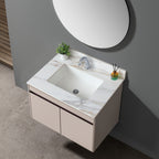 Elegant Vanity Top With Undermount Sink And Backsplash