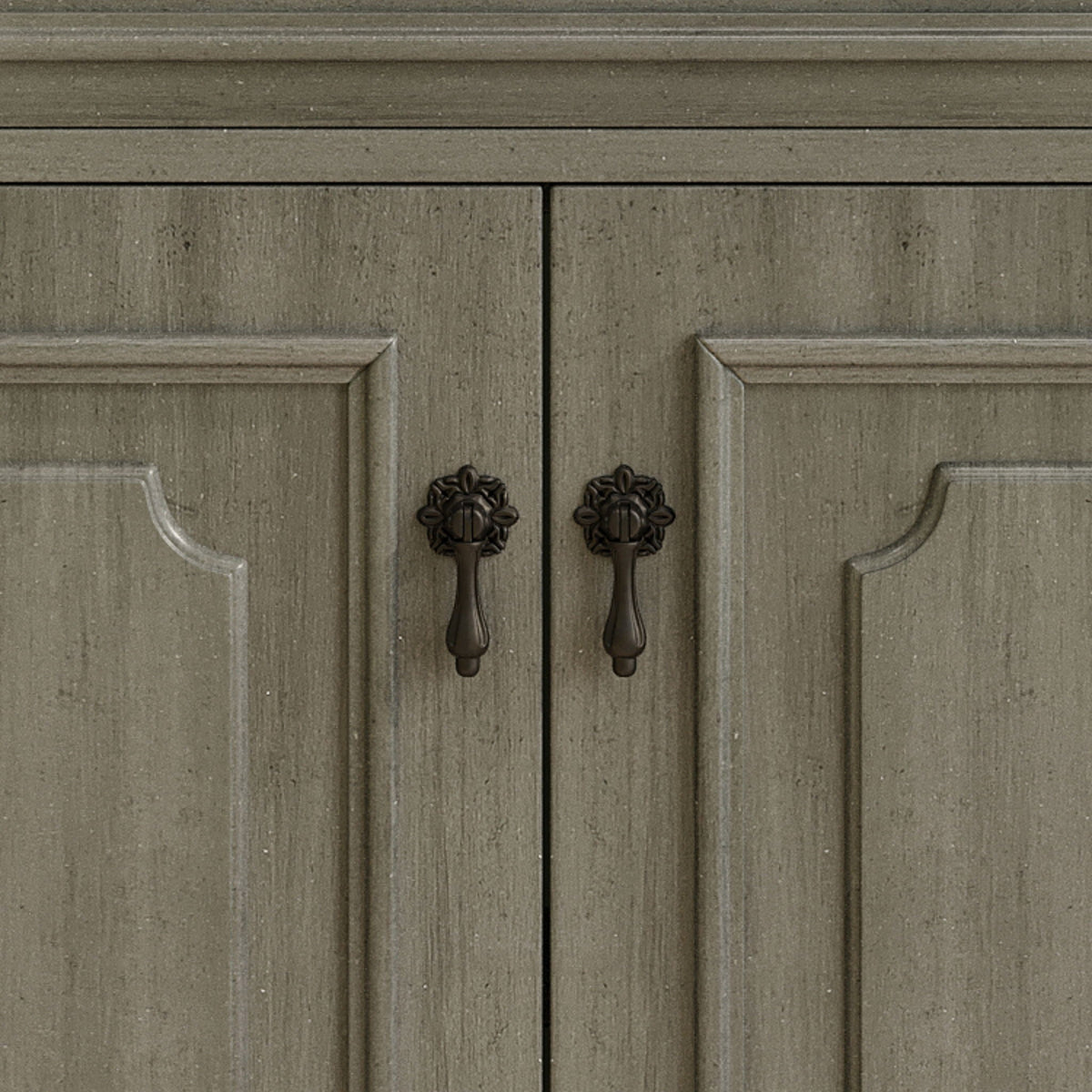 Vintage Bathroom Vanity With Sink and Soft-Close Doors - Dark Gray or White