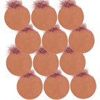 Glass Christmas Ball Ornaments with Hanging Loop - Light Brown