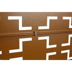 Black Metal Room Divider Privacy Screen with Rust-Resistant Finish