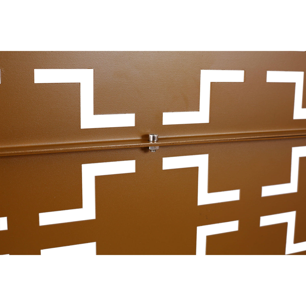 Black Metal Room Divider Privacy Screen with Rust-Resistant Finish