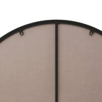 Metal Framed Circular Wall Mirror with Modern Design - Black or Gold