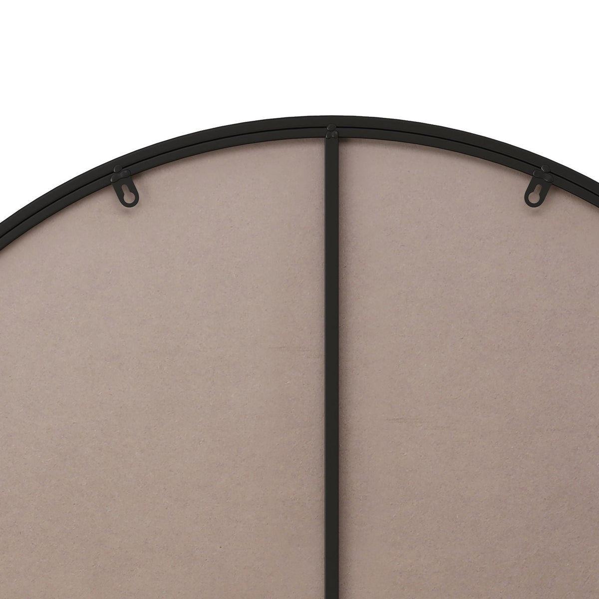 Metal Framed Circular Wall Mirror with Modern Design - Black or Gold