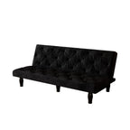 Sofa Bed With Adjustable Backrest with Premium Fabric – Black or Pink