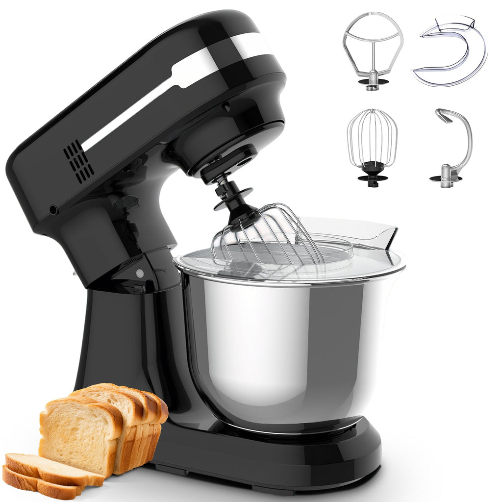 5.5QT Electric Stand Mixer with 12-Speed Tilt-Head – Stainless Steel Bowl