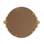 Gold Mirror Tray with Leaf Detailing - 19" W x 16" D x 1" H