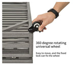 Heavy Duty Dog Crate with Lockable Wheels - Black