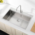 Stainless Steel Kitchen Sink with Single Bowl - Brushed