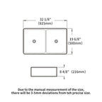 Double Bowl Apron Front Kitchen Sink with Scratch Resistance - White