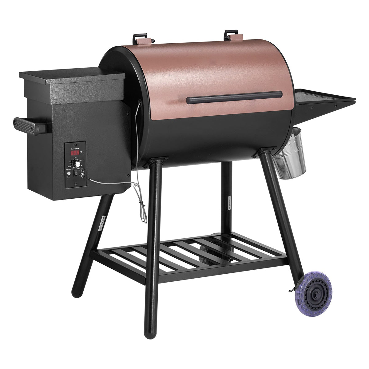 Wood Pellet Grill Smoker with Digital Controls - 456 Sq.In Cook Area