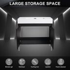 Freestanding Bathroom Vanity With Resin Sink And Storage Cabinet