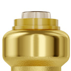 1/2" Brass Pipe Fittings Set with Push-Fit Installation - Brass
