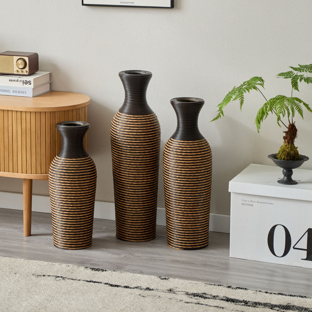Classic And Neat Floor Vase with High Independent Stand - Multiple Colors