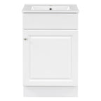 Bathroom Vanity with Sink and Adjustable Shelf - Multiple Colors