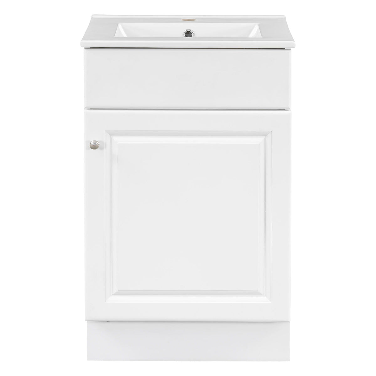 Bathroom Vanity with Sink and Adjustable Shelf - Multiple Colors