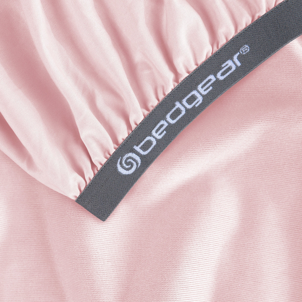 Hyper-Linen Crib Sheet with Powerband Fit - Light Pink