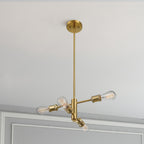 Trellis - 4 Lights Modern Gold Chandelier