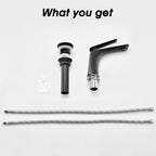 Single Hole Bathroom Sink Faucet with Pop-Up Drain