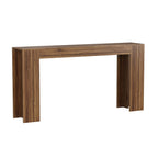 Farmhouse Style Extra Long Walnut Console Table with Slim Profile - Dark Brown or Light Brown