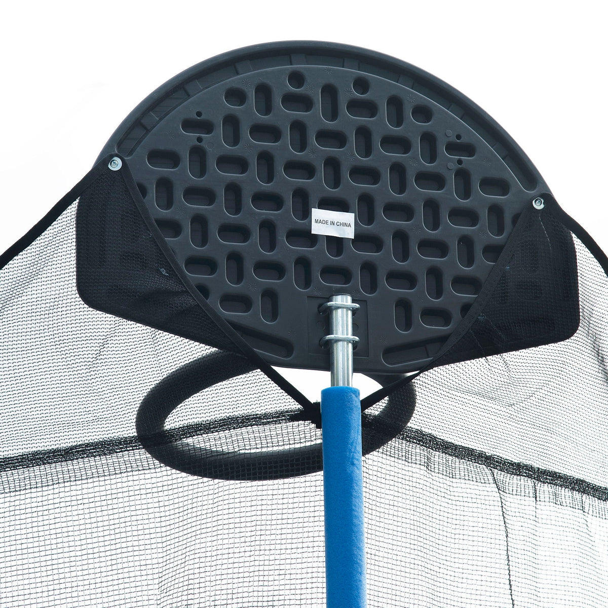 14Ft Trampoline with Basketball Hoop and Ladder - Blue