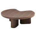 Brown Oak Coffee Table with MDF & Oak Veneer - 35" Square