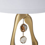 Geode-Inspired Gold Aluminum Table Lamp