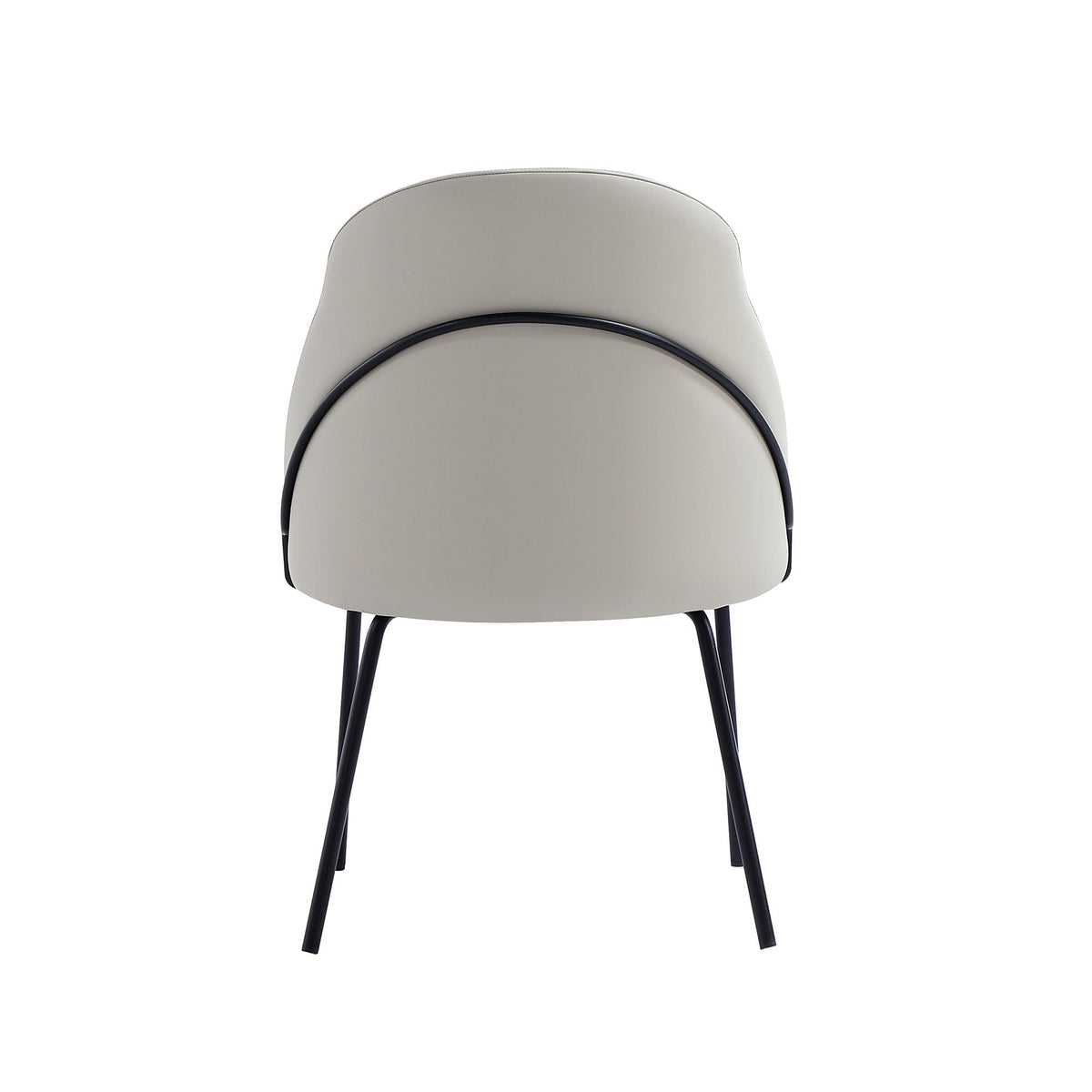 Modern Vegan Upholstered Dining Chair with High-Density Foam - Beige, Gray, or White