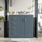 Bathroom Vanity With Sink Combo, Storage Cabinet, Freestanding Set