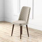 Mid-Century Modern Dining Chair Set of 2 with Upholstered Seat - Multiple Colors