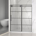 Matte Shower Doors with Customizable Width - Matte Finish