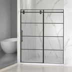 Matte Shower Doors with Customizable Width - Matte Finish